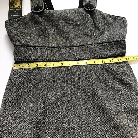 TALULA Aritzia Tweed Overall Jumper Wool Blend Dress size 2 - Picture 5 of 11
